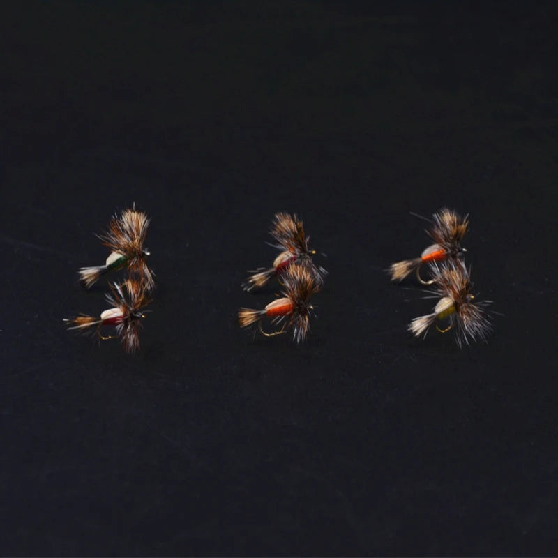 CONTEMPLATOR 14#-16# 4optional styles HUMPY floating trout fly 5pcs fast water attractor good visibility dry fly big body Humpy