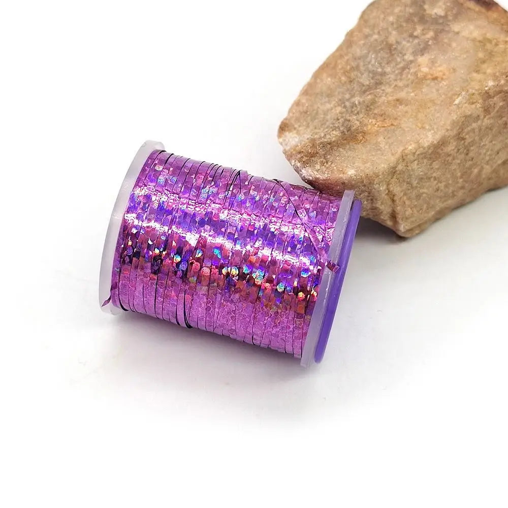 Holographic Flat Tinsel 1mm Fly Tying Materials
