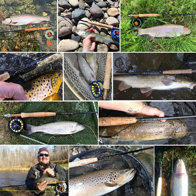 Maximumcatch NANO Nymph 10FT/11FT 2/3/4wt Fly Fishing Rod IM12 Graphite Carbon Fiber Fast Action Fly Rod