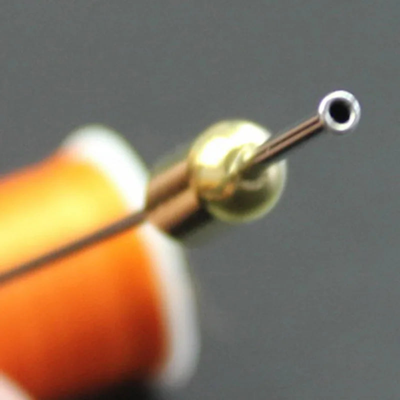 2optional Styles Fly Tying Bobbin Holder With Arc Mouth or Black Ceramic Tip Tapered Feet Bullet Bobbin Tying Tools