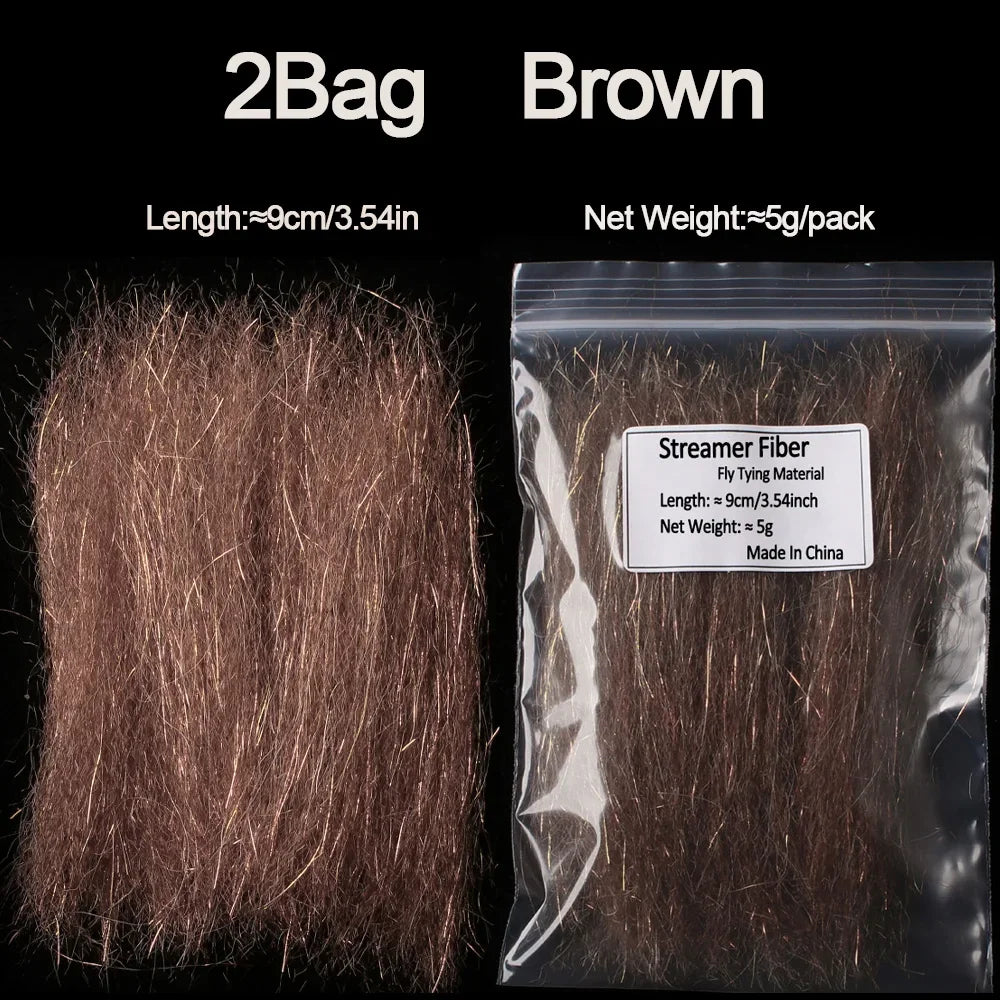 Flash Streamer Fiber Synthetic Fiber Fly Tying Material