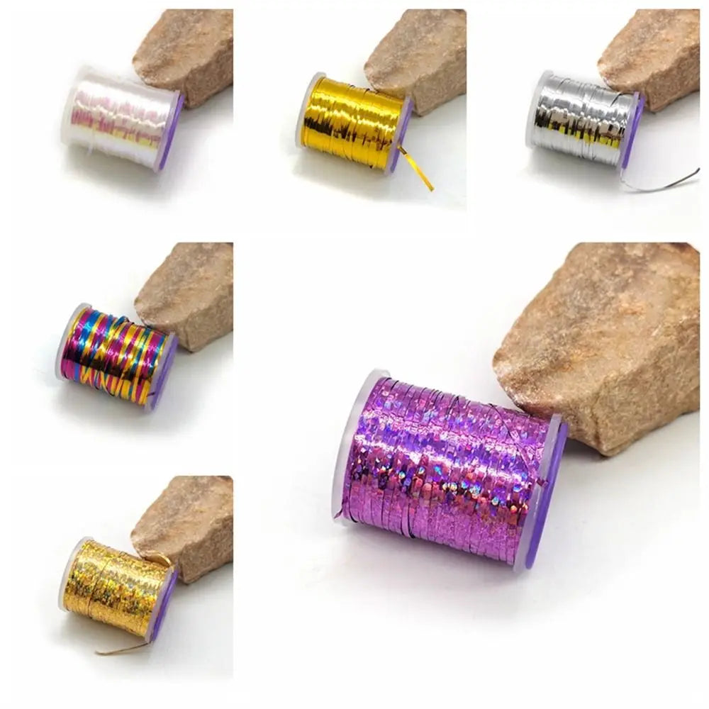Holographic Flat Tinsel 1mm Fly Tying Materials