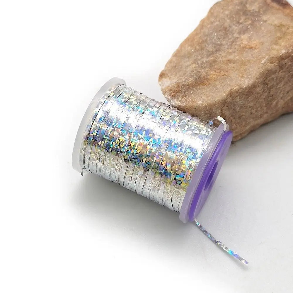 Holographic Flat Tinsel 1mm Fly Tying Materials