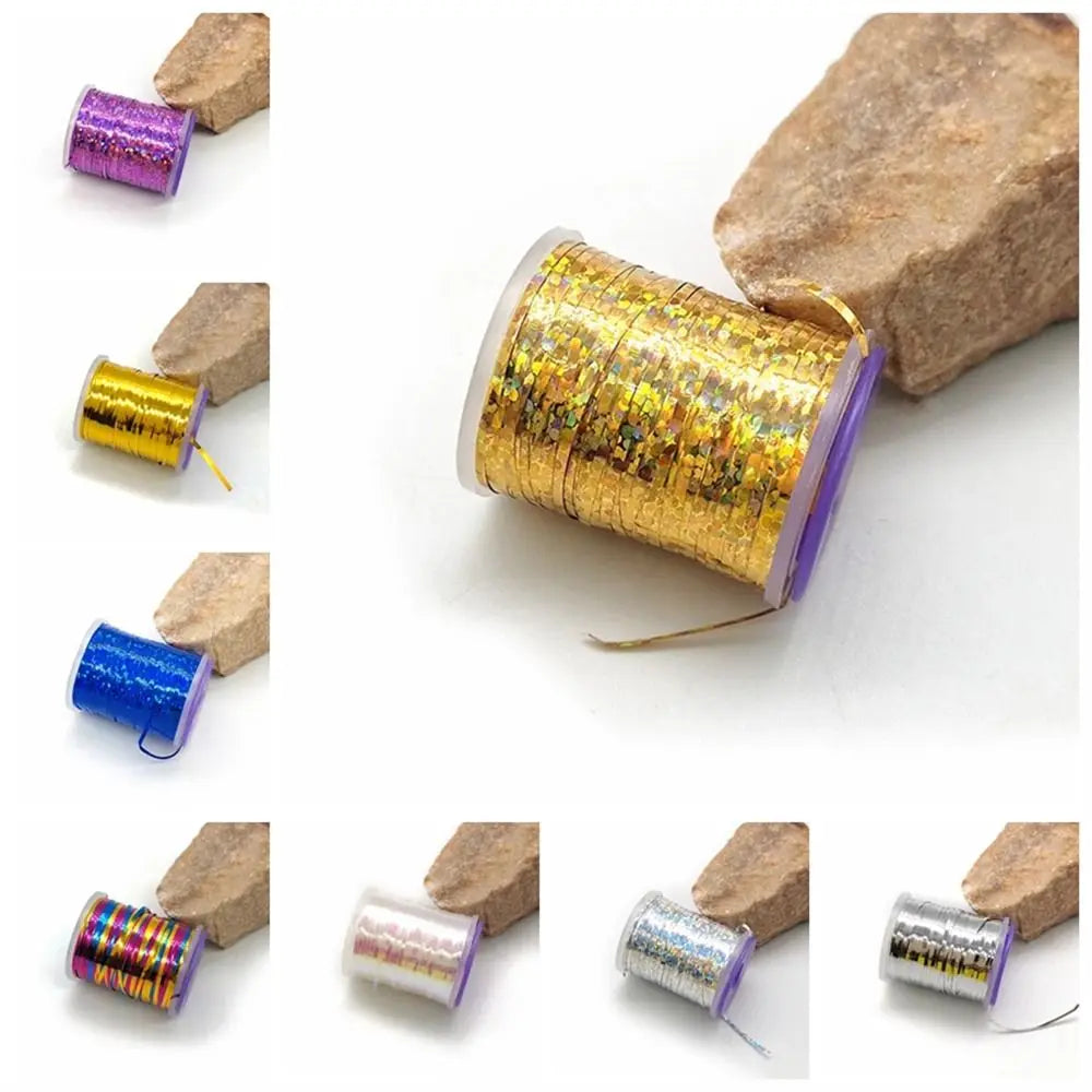 Holographic Flat Tinsel 1mm Fly Tying Materials