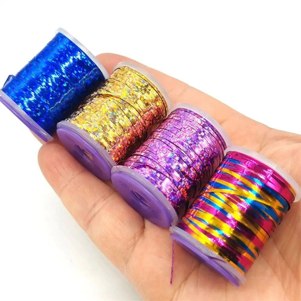 Holographic Flat Tinsel 1mm Fly Tying Materials
