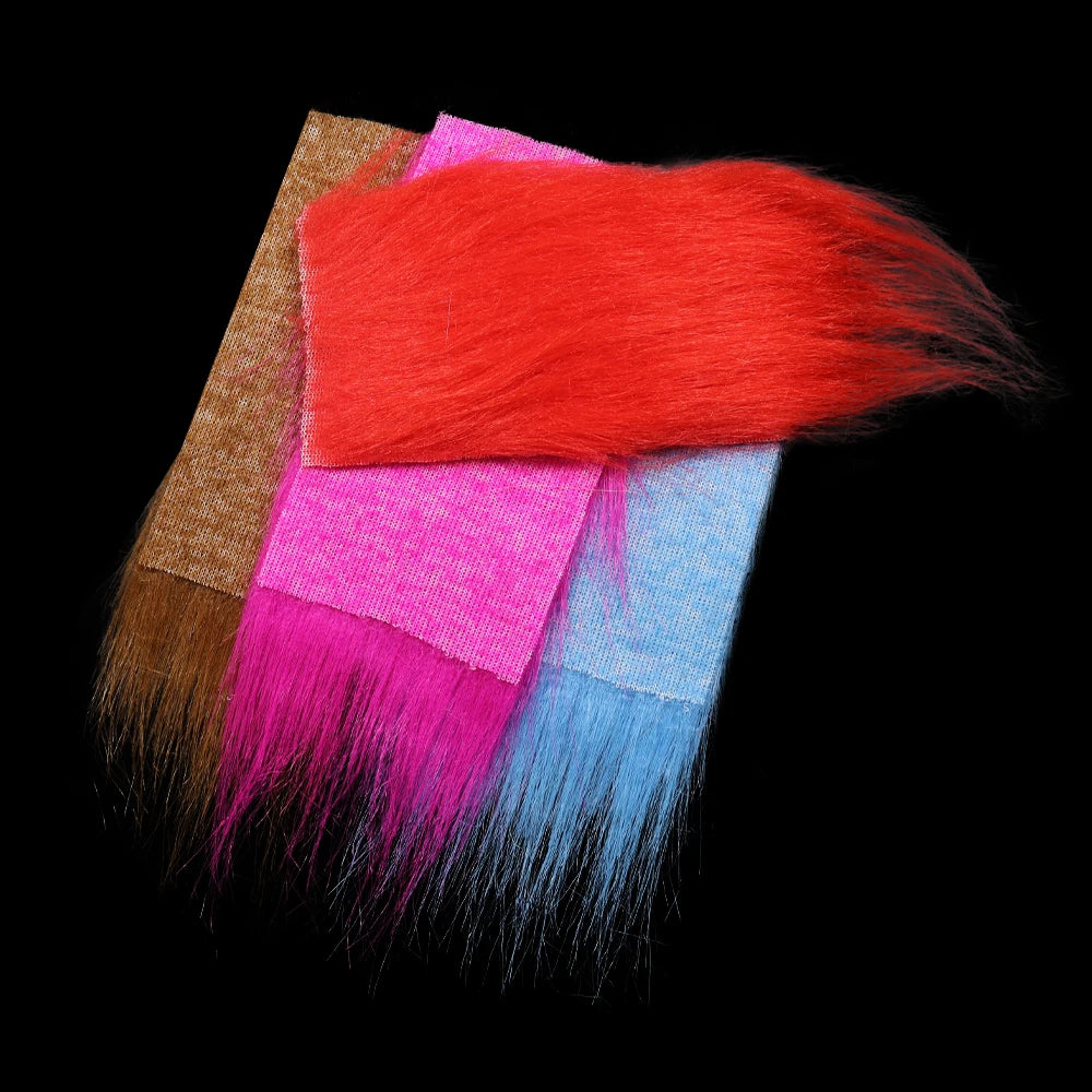 Soft Synthetic Fiber Grizzled Craft Fur Fly Tying Materials