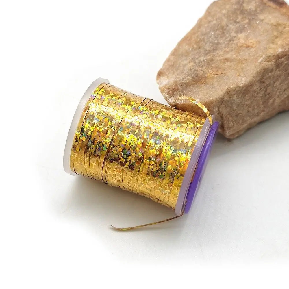 Holographic Flat Tinsel 1mm Fly Tying Materials