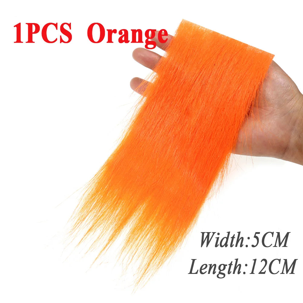 Soft Synthetic Fiber Grizzled Craft Fur Fly Tying Materials