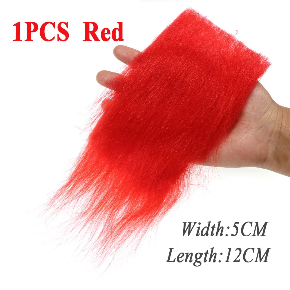 Soft Synthetic Fiber Grizzled Craft Fur Fly Tying Materials