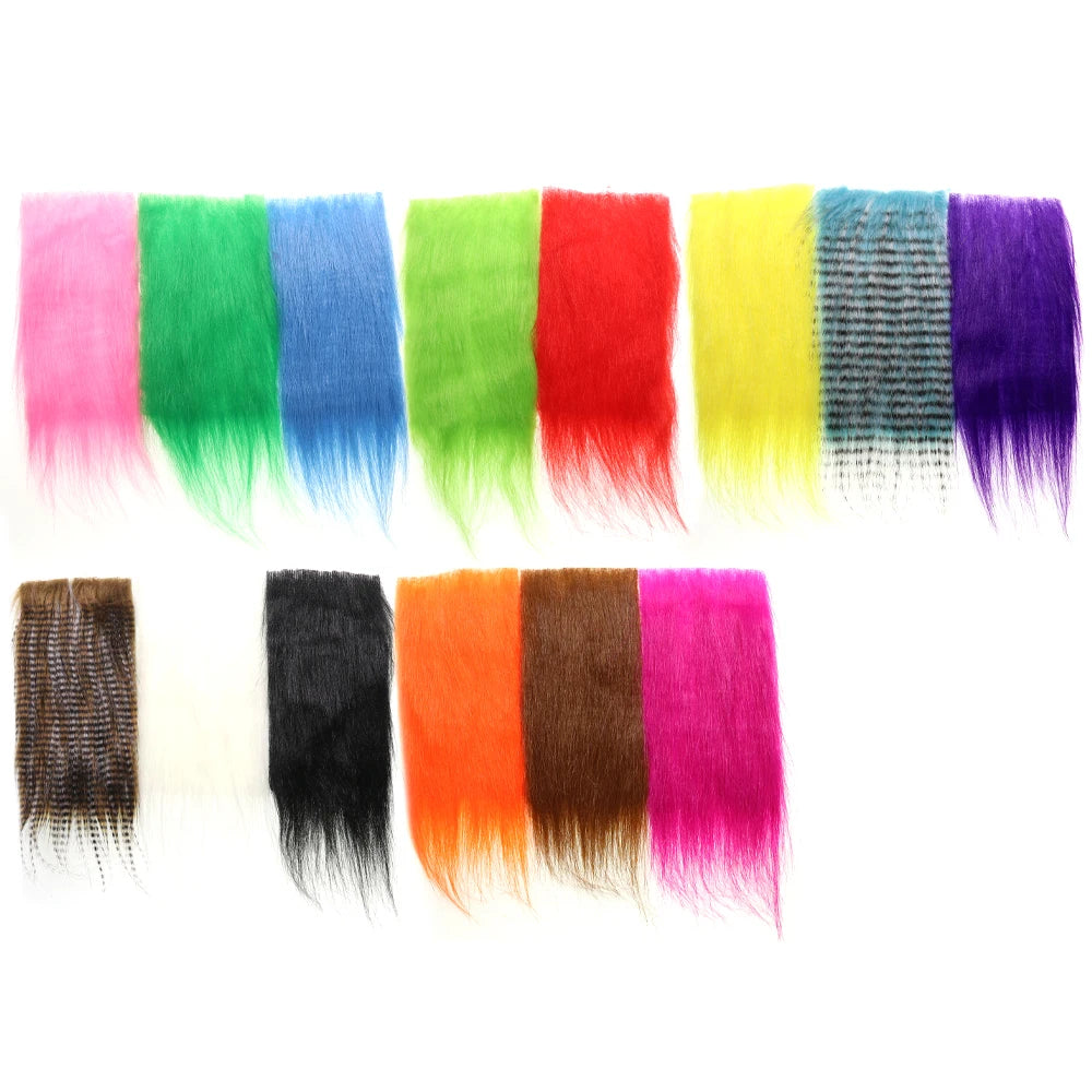 Soft Synthetic Fiber Grizzled Craft Fur Fly Tying Materials