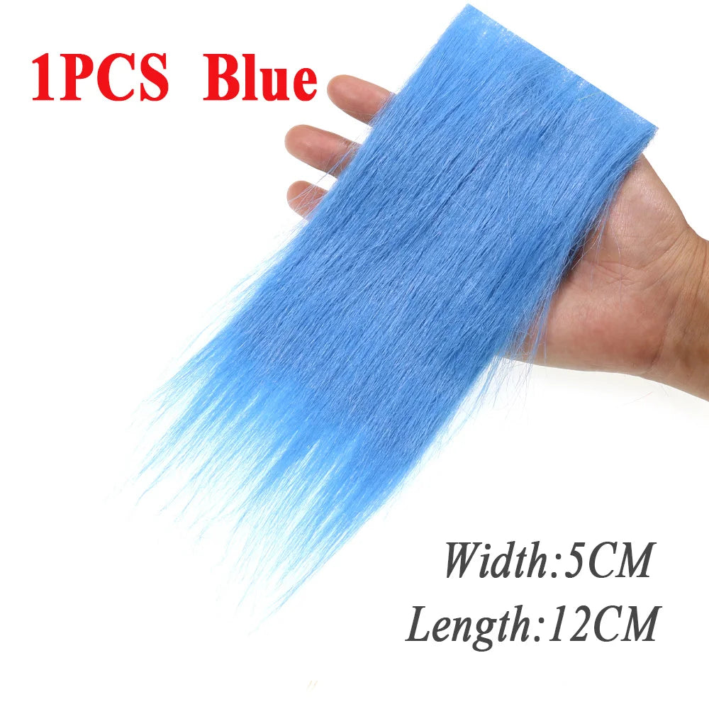 Soft Synthetic Fiber Grizzled Craft Fur Fly Tying Materials